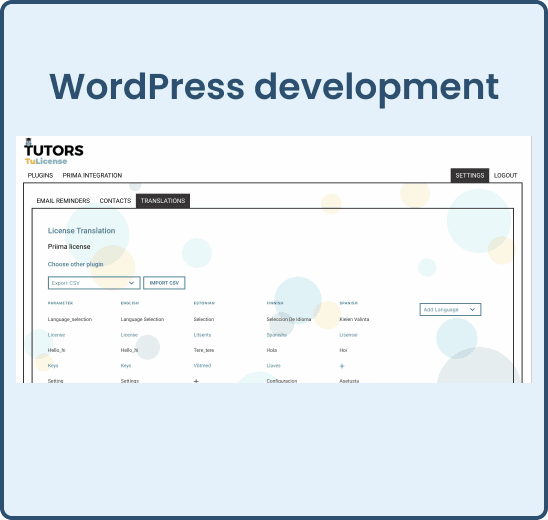 WordPress Development logo